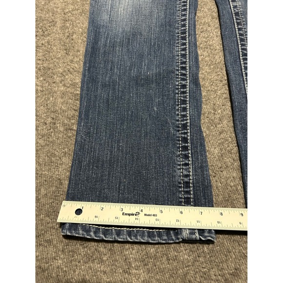 Ariat real mid rise straight denim jeans womens western cowgirl size 30s rodeo - Picture 9 of 9
